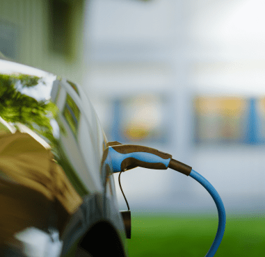 Carga de vehículos eléctricos en la estación