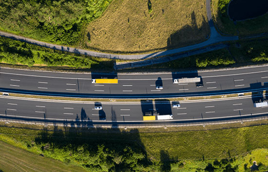 road view from above